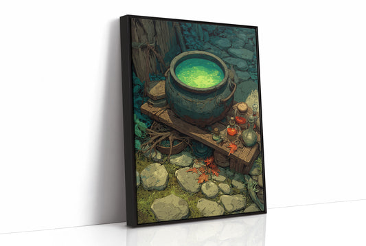Witch's Cauldron in the Woods