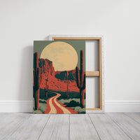 Moonrise Over Red Mesa