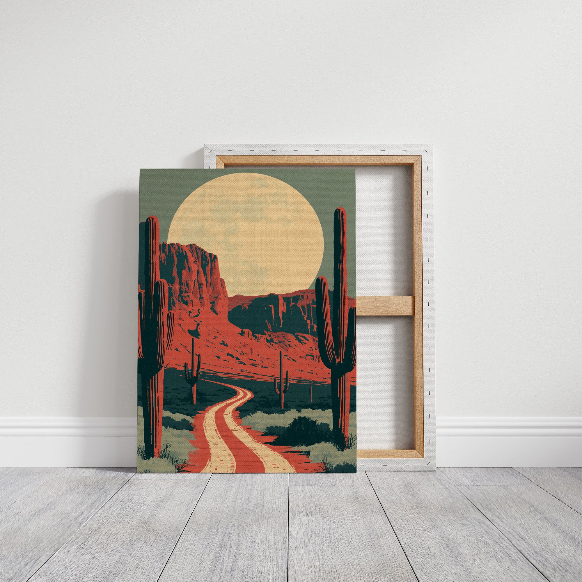 Moonrise Over Red Mesa