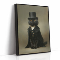 Dapper Feline's Grand Entrance