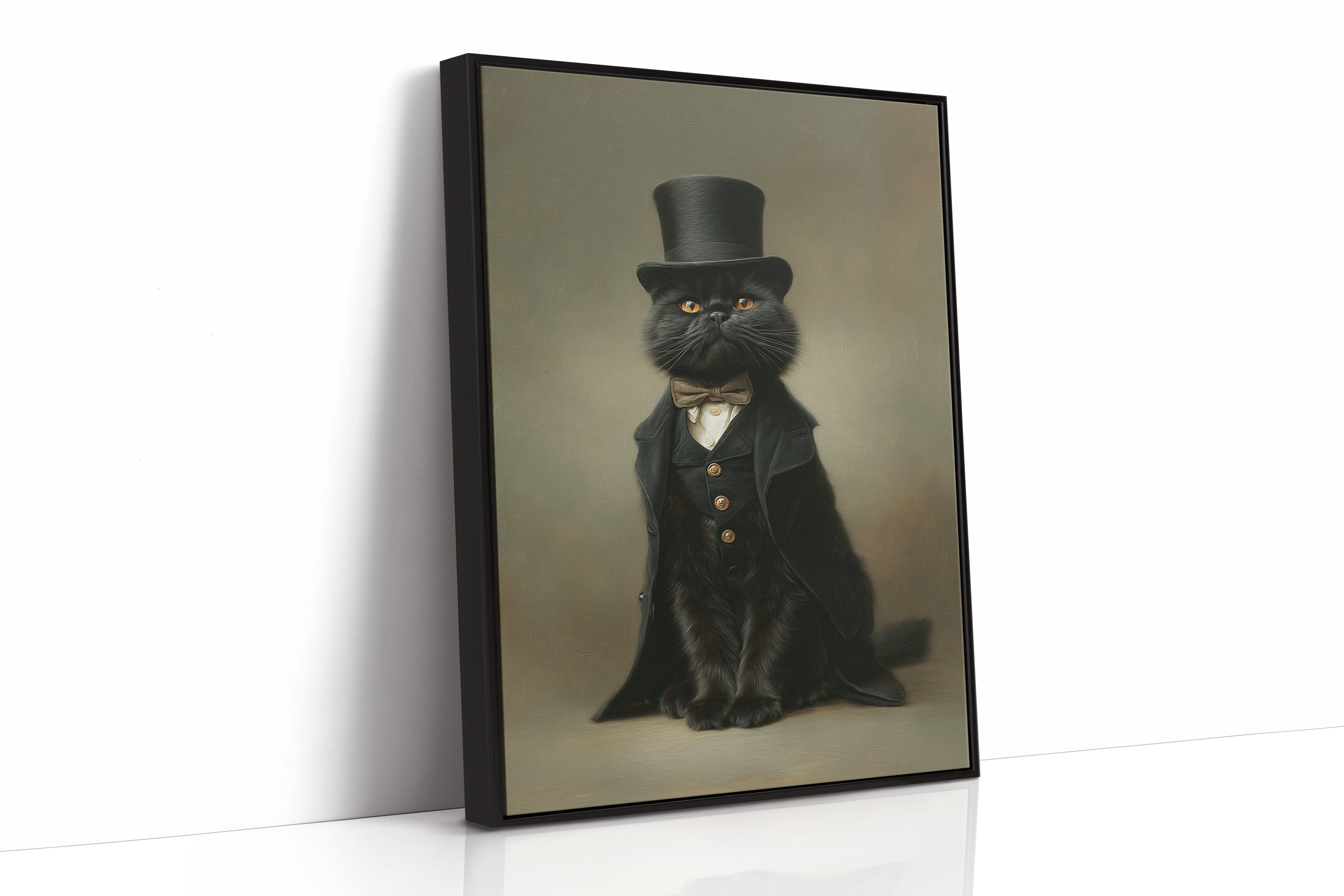 Dapper Feline's Grand Entrance