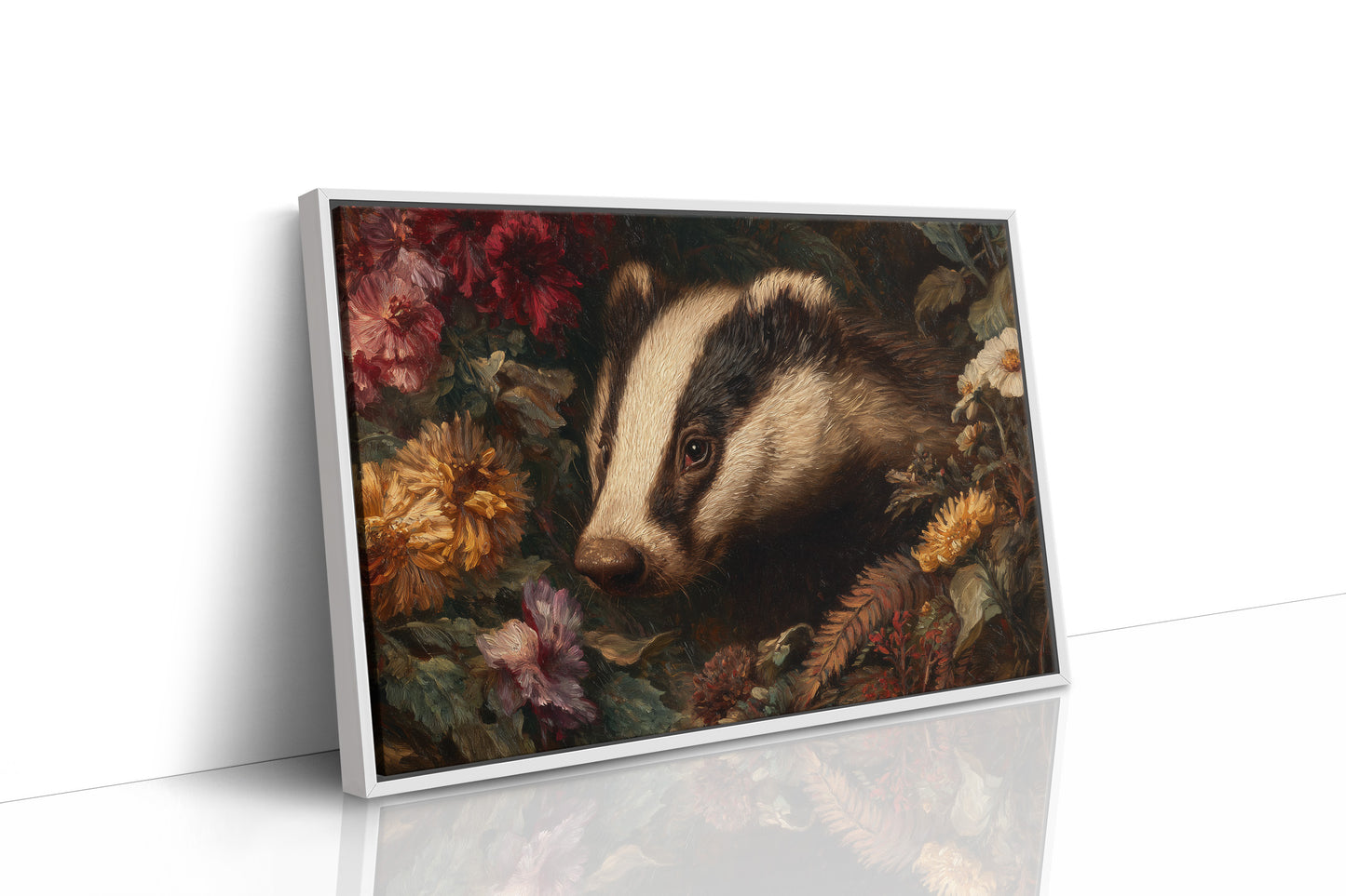 Woodland Creature Among Autumn Blooms