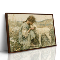 A Girl and Her Lamb