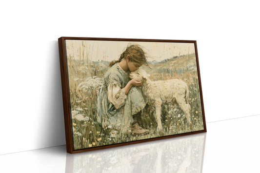 A Girl and Her Lamb