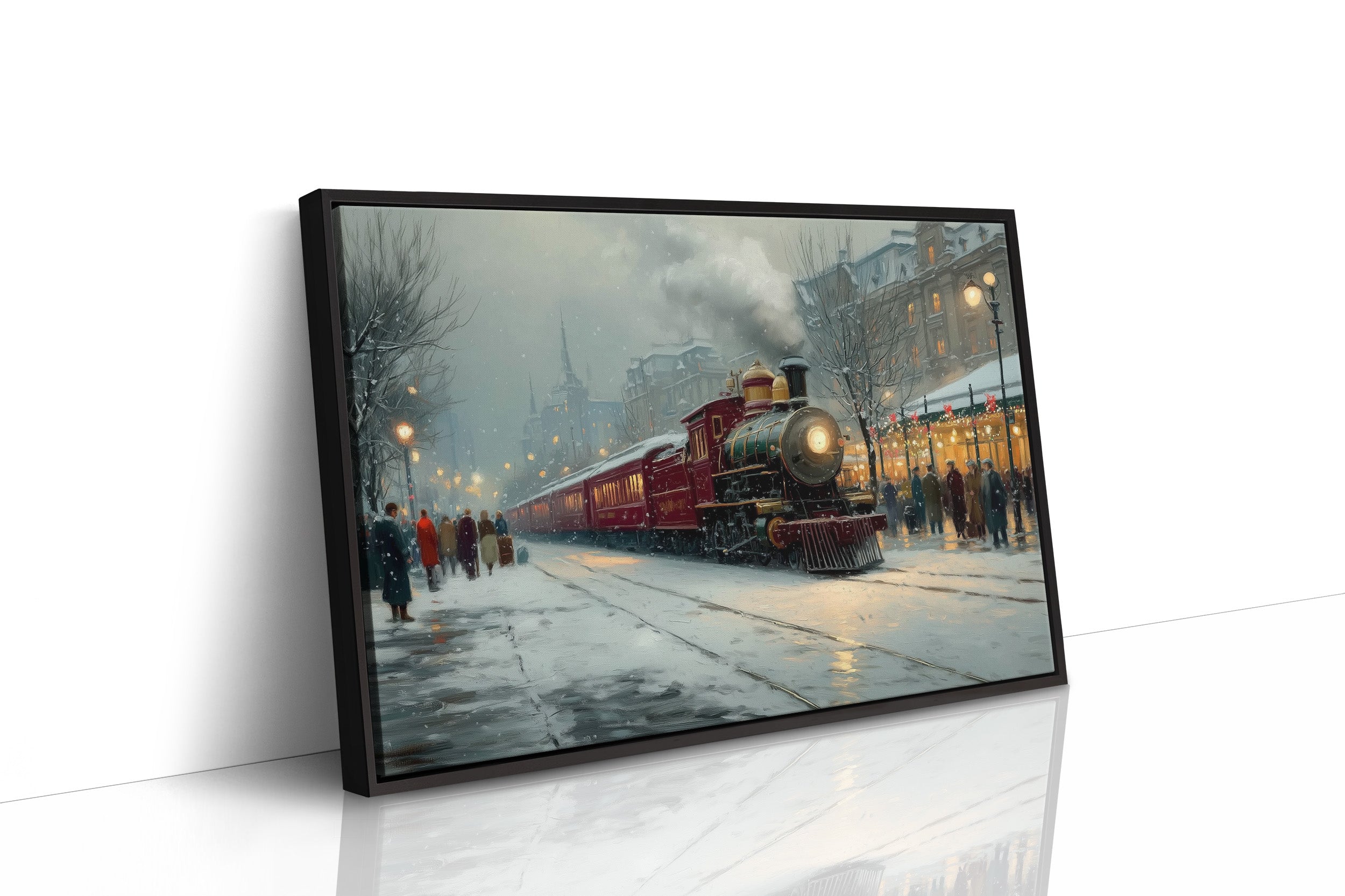 Winter Steam Meets City Lights