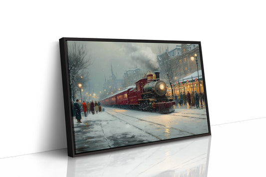 Winter Steam Meets City Lights