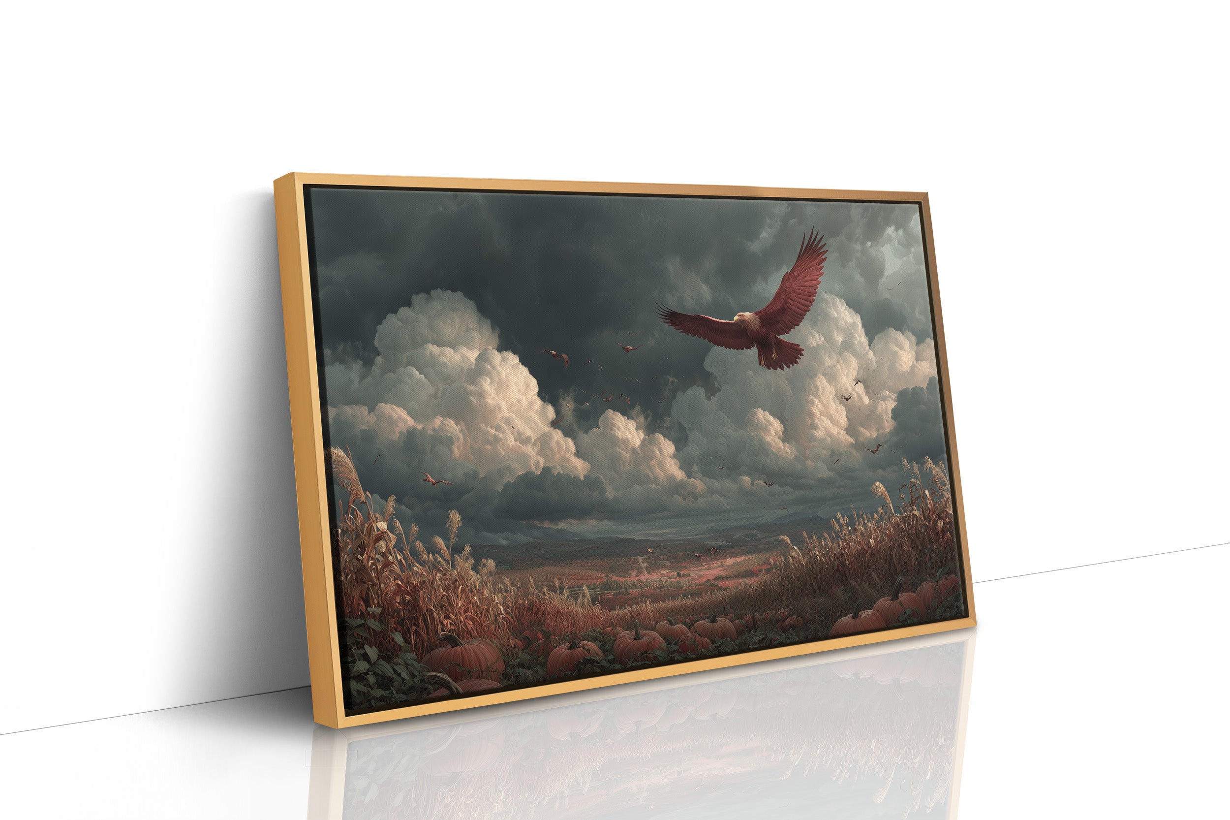 Eagle Over the Autumn Valley