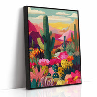 Desert Blooms at Dusk