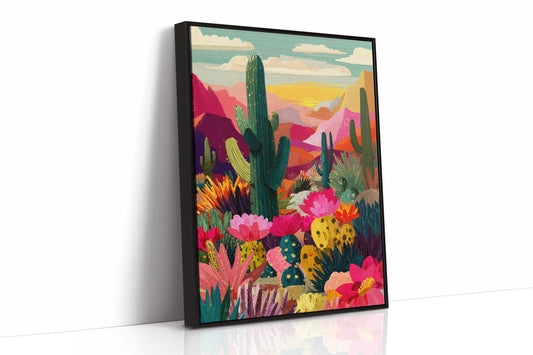 Desert Blooms at Dusk