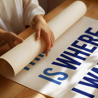 Blue Letters Paint Tomorrow's Promise