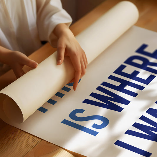 Blue Letters Paint Tomorrow's Promise