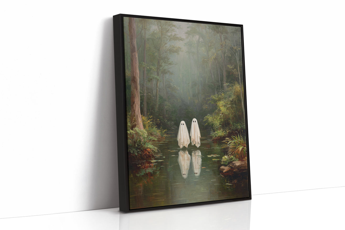 Ethereal Spirits in Misty Waters