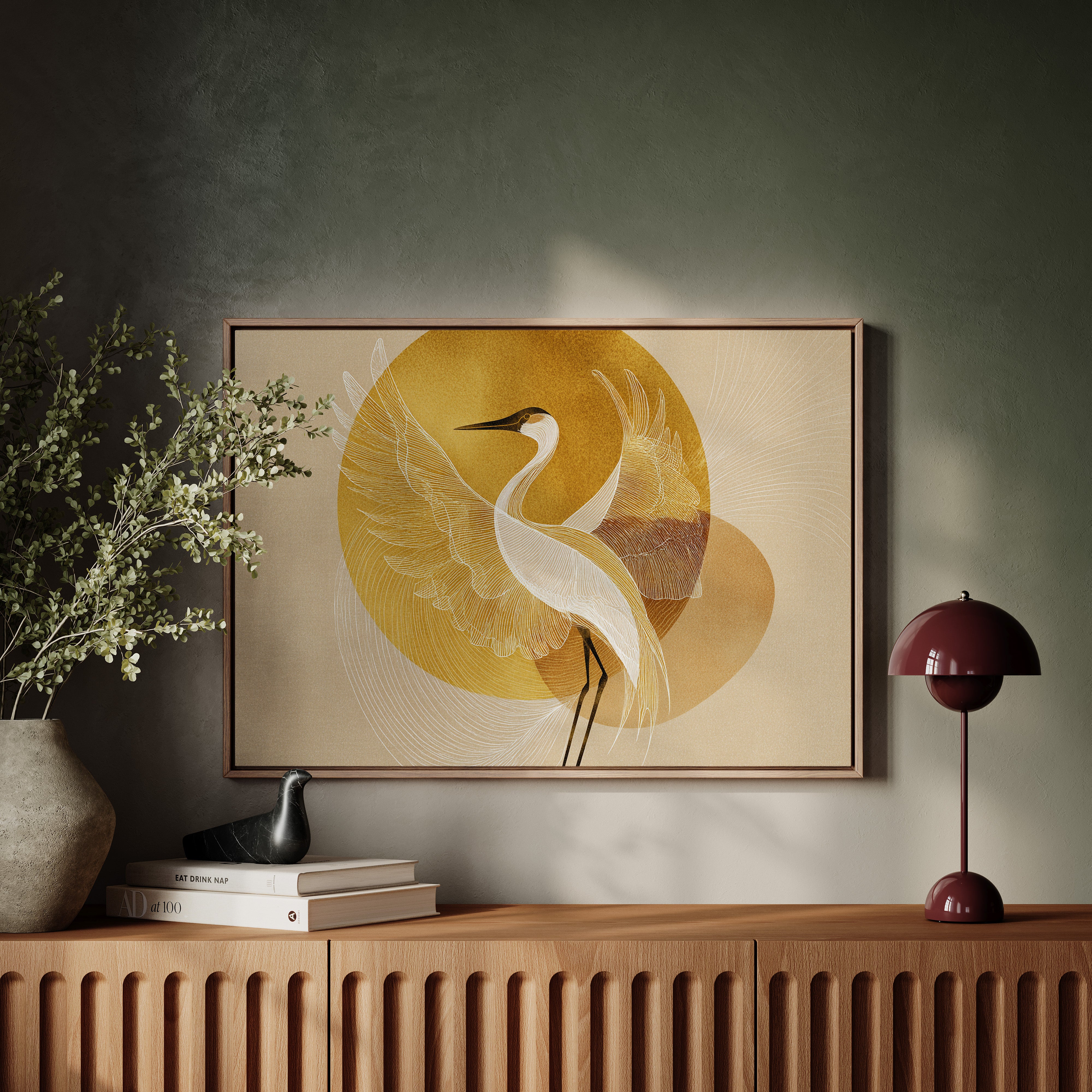 Golden Wings Catch Morning Light