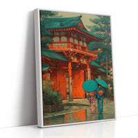 Rainy Steps At The Temple Gate