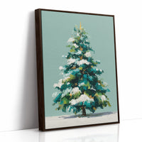 Evergreen in Winter Light