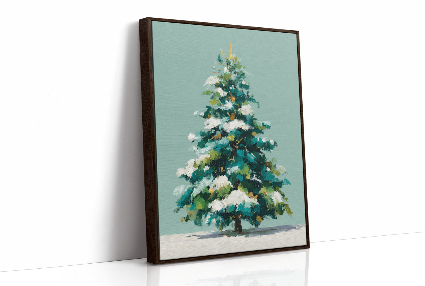 Evergreen in Winter Light