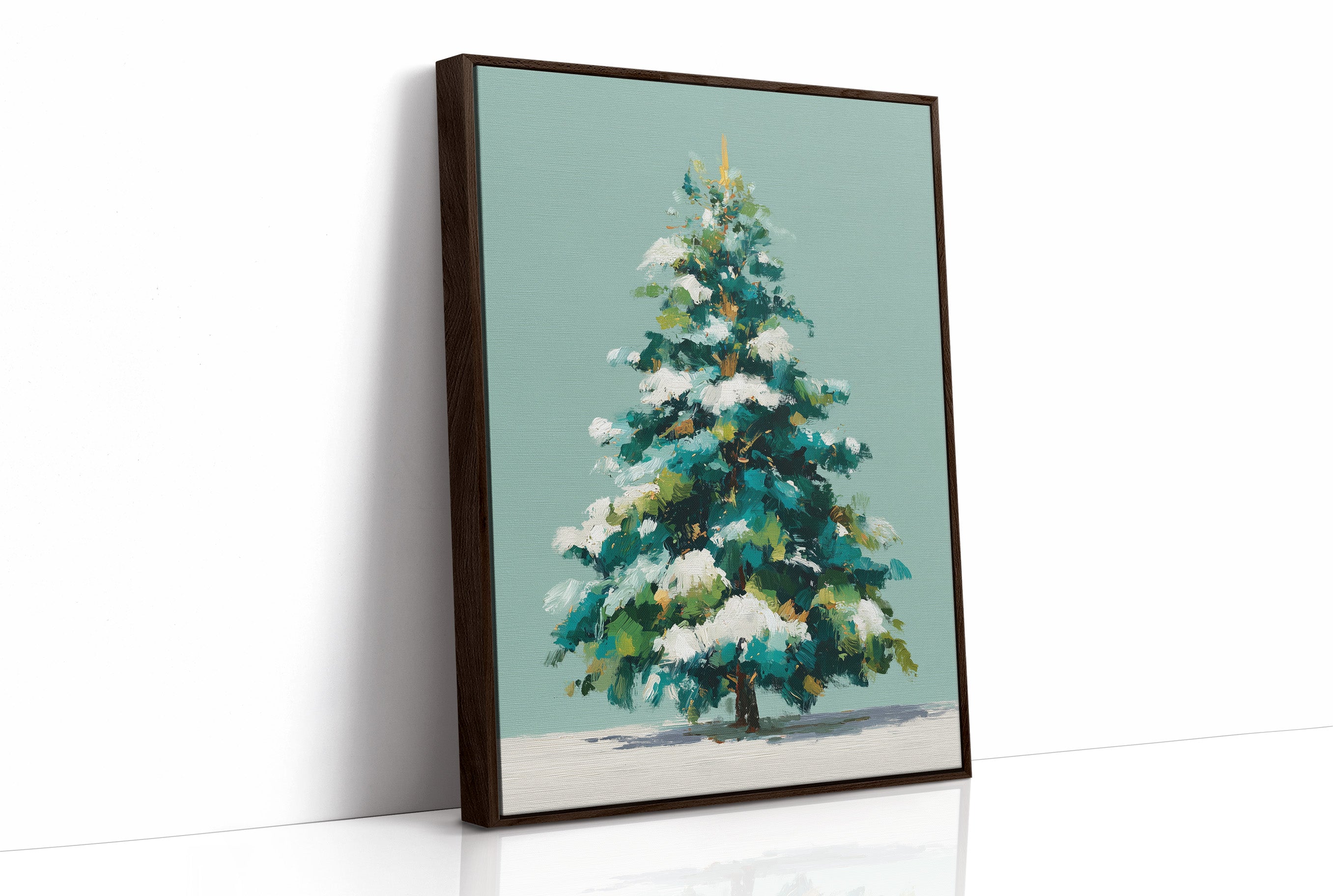 Evergreen in Winter Light