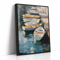 Harbor Boats Wait For Morning