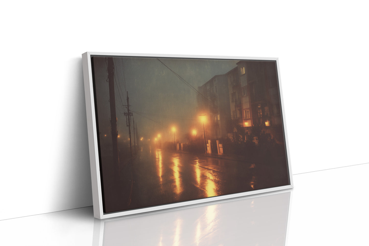 Amber Streets After Midnight Rain