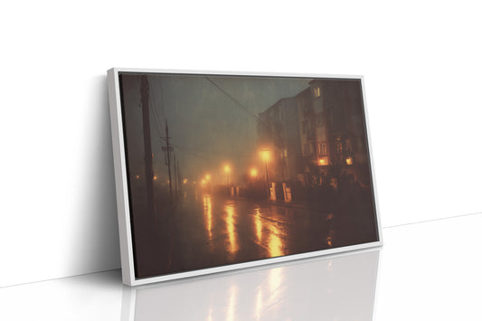 Amber Streets After Midnight Rain