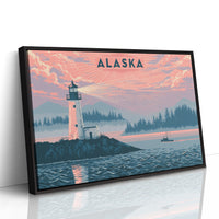 Alaska Lighthouse at Dusk
