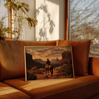 Sunset Maps The Canyon's Heart