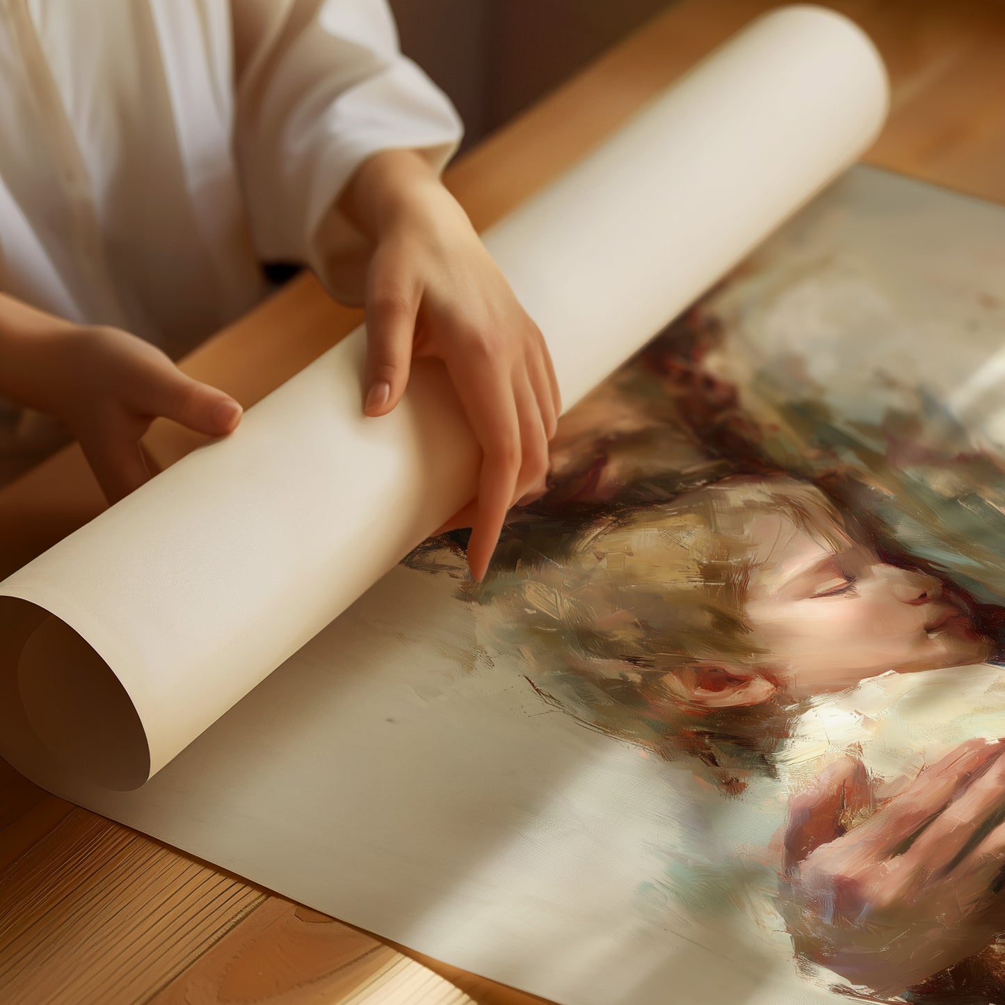 Gentle Arms Hold Sacred Peace