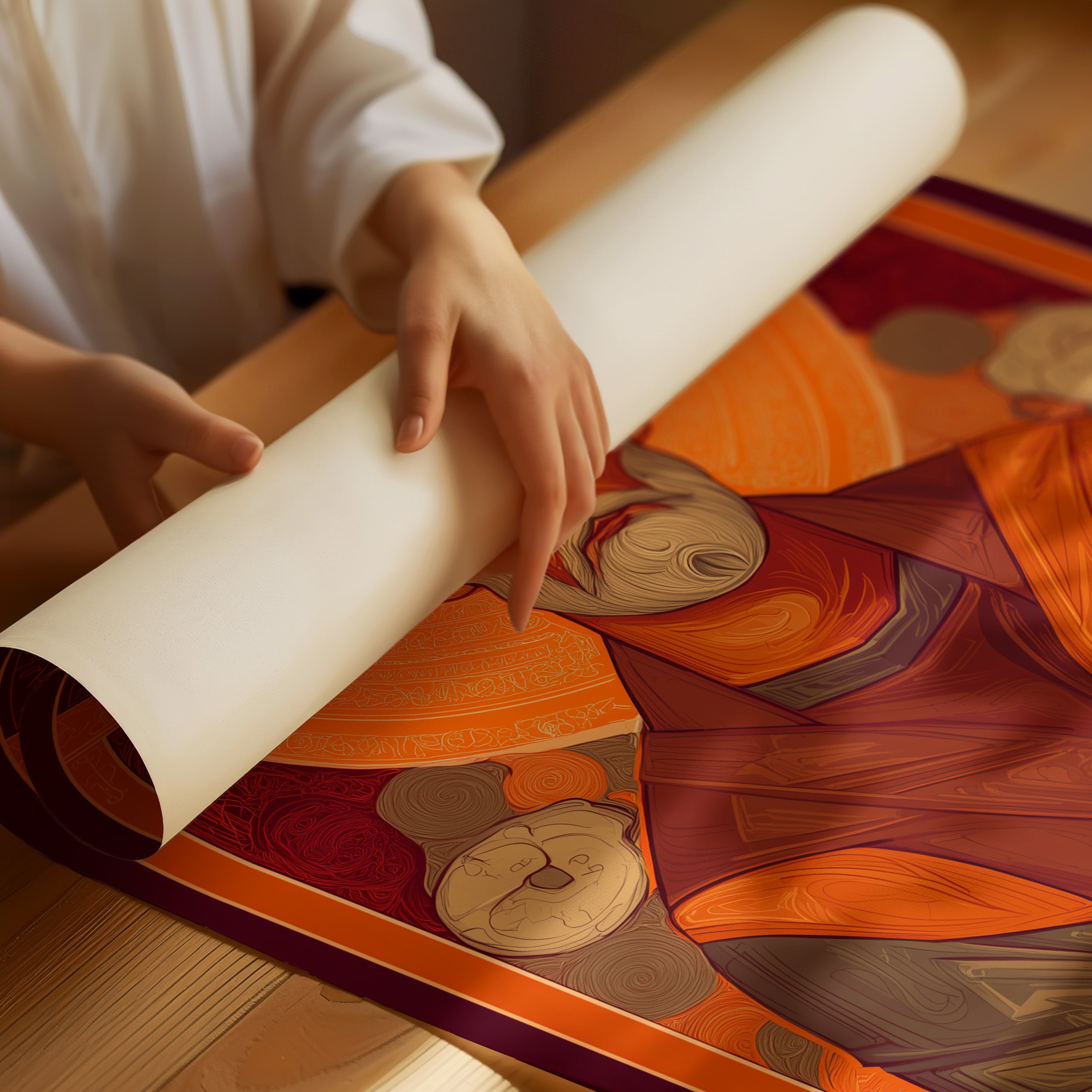 Sacred Wisdom In Amber Light