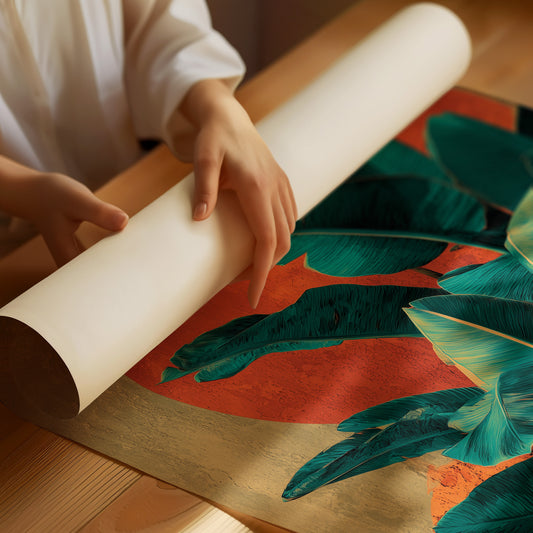 Banana Leaves at Sundown