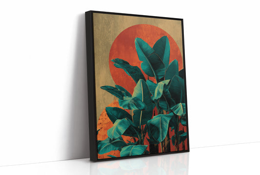Banana Leaves at Sundown