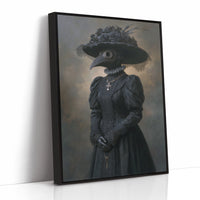 Elegance Beneath a Feathered Veil