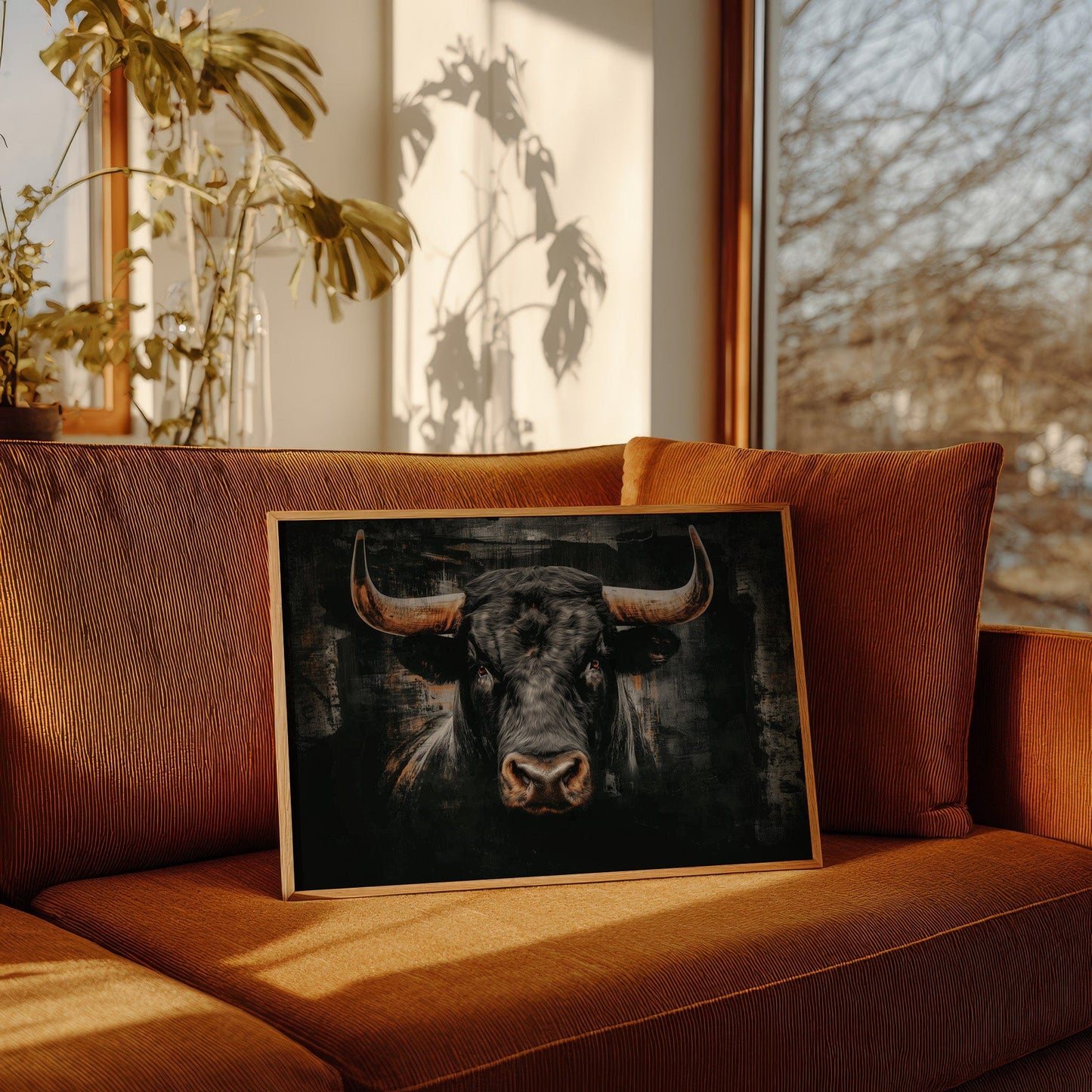 Midnight Bulls Wear Golden Crowns