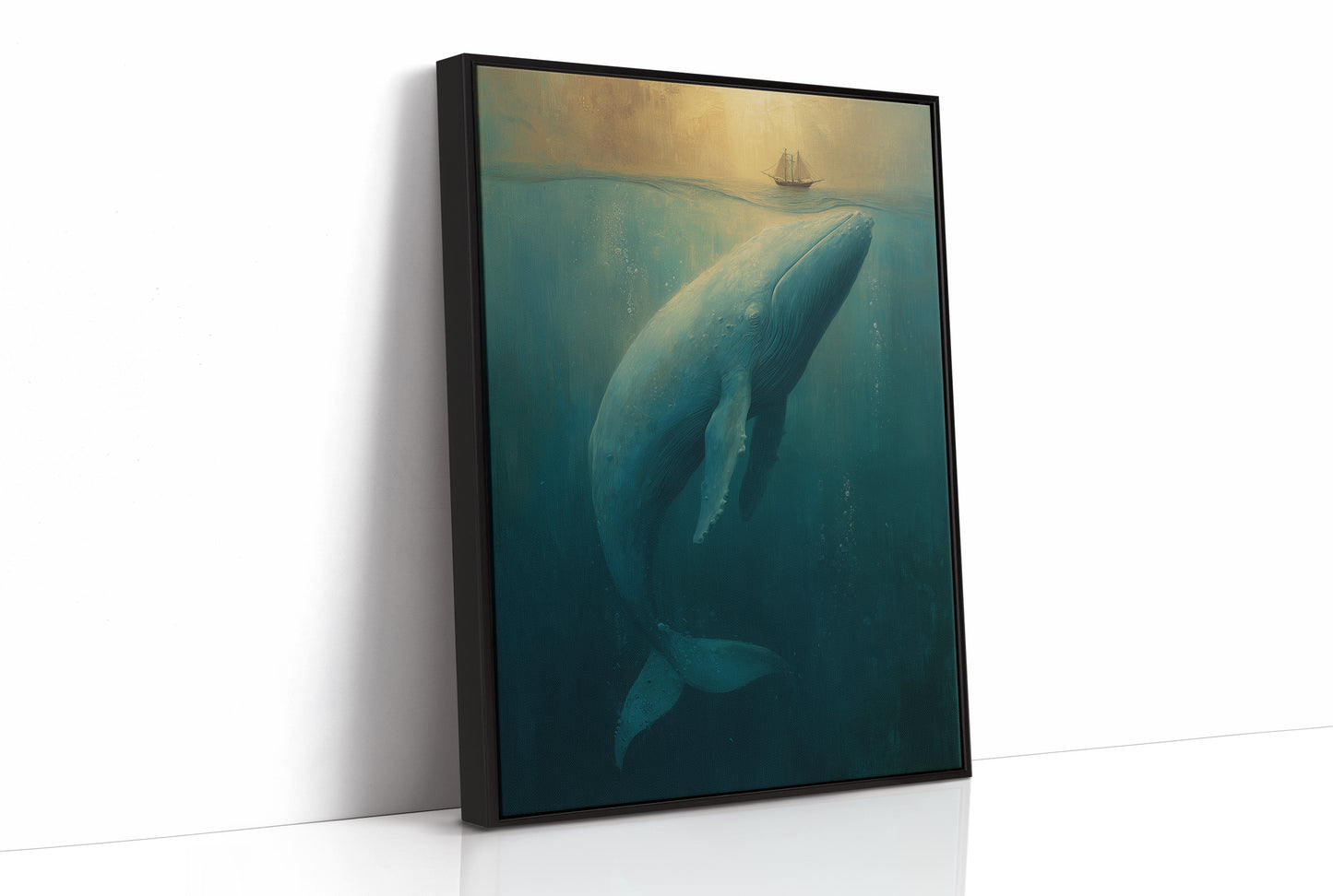 Gentle Giants Below Tiny Ships