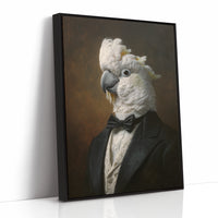 Dapper Cockatoo in Formal Attire