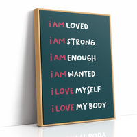 Six Ways to Say I Am (Teal)