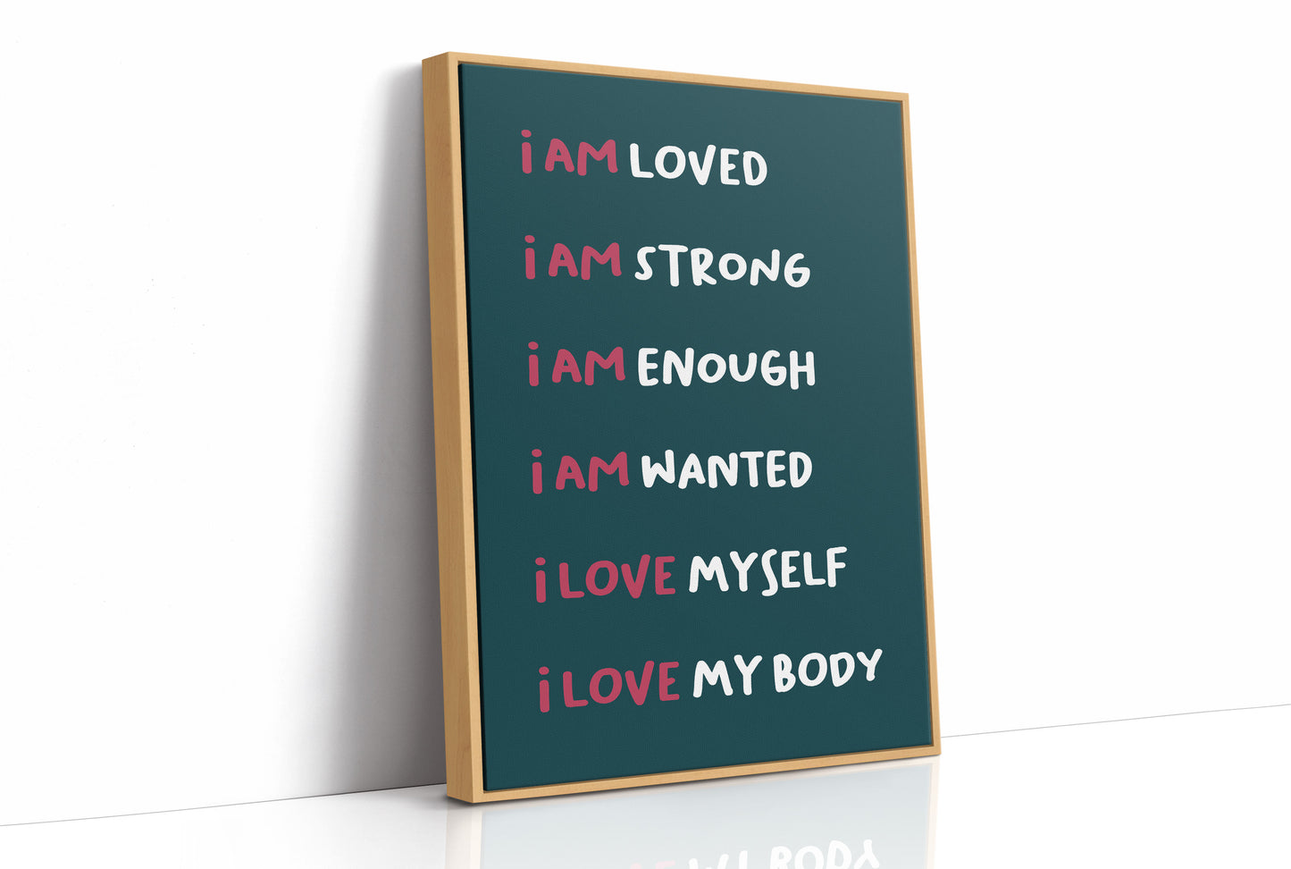 Six Ways to Say I Am (Teal)