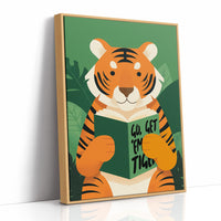 Go Get ’Em Tiger Motivational Kids Wall Art