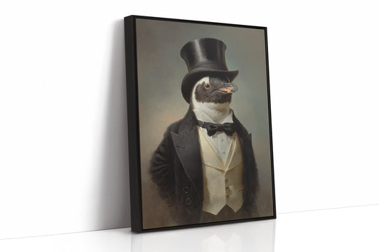 Dapper Penguin in Formal Attire