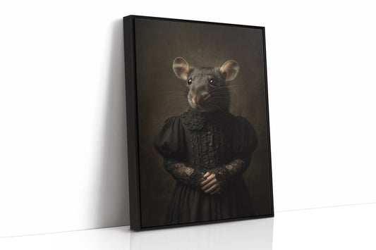 Elegant Rodent in Victorian Attire