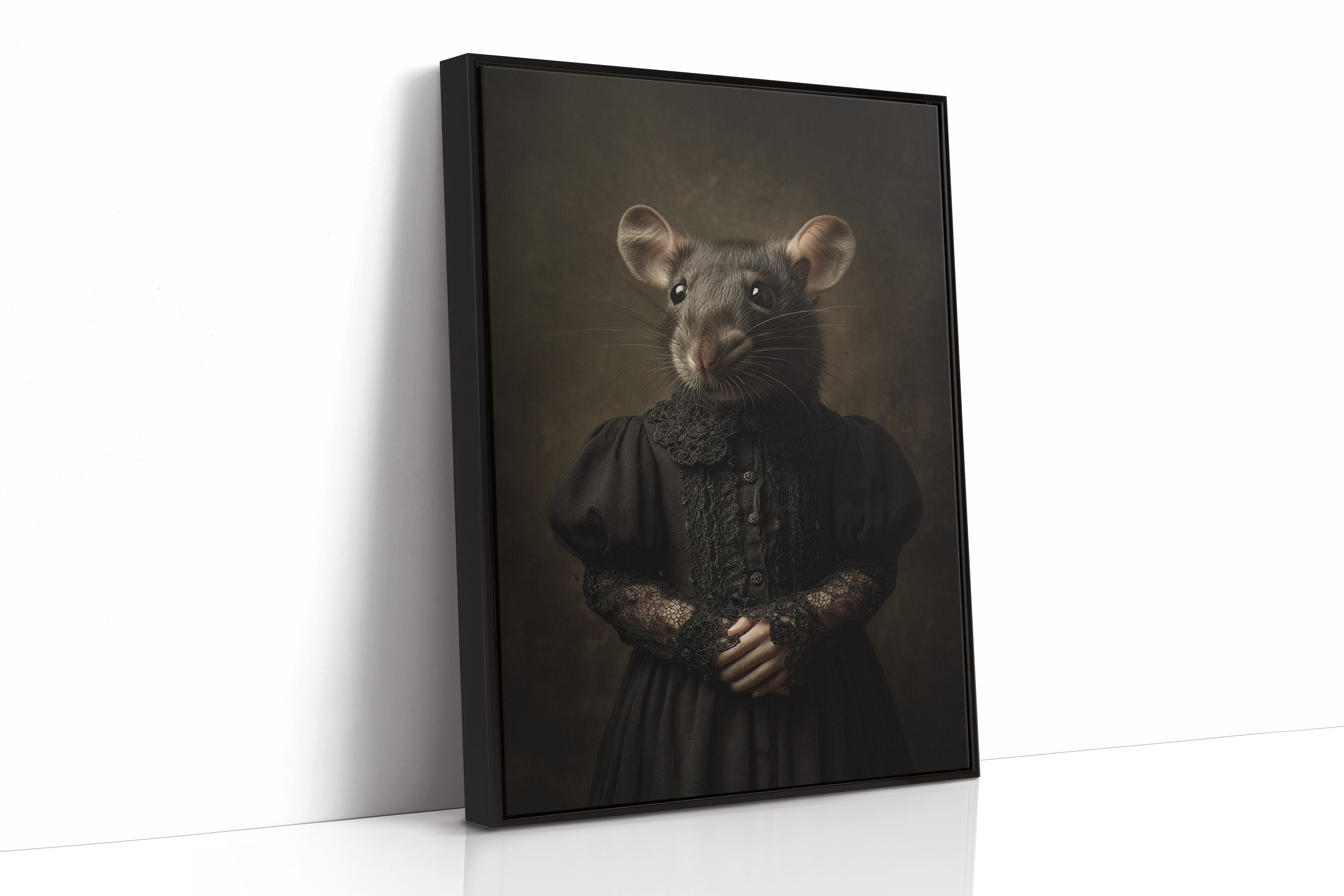 Elegant Rodent in Victorian Attire