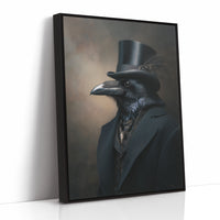 Dapper Raven in Formal Attire