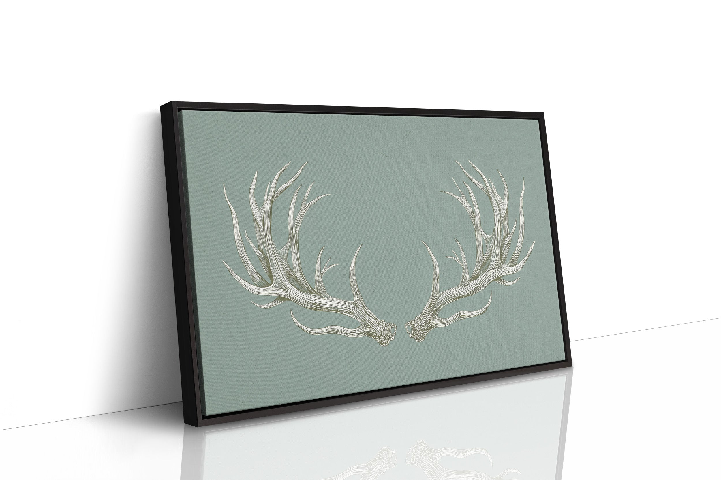 Winter Antlers Paint Sage Stories