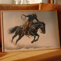 Wild Stallion Dances Through Dust
