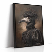 Elegance Beneath Feathered Veils