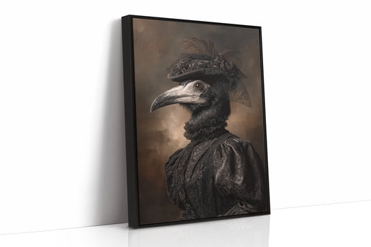 Elegance Beneath Feathered Veils