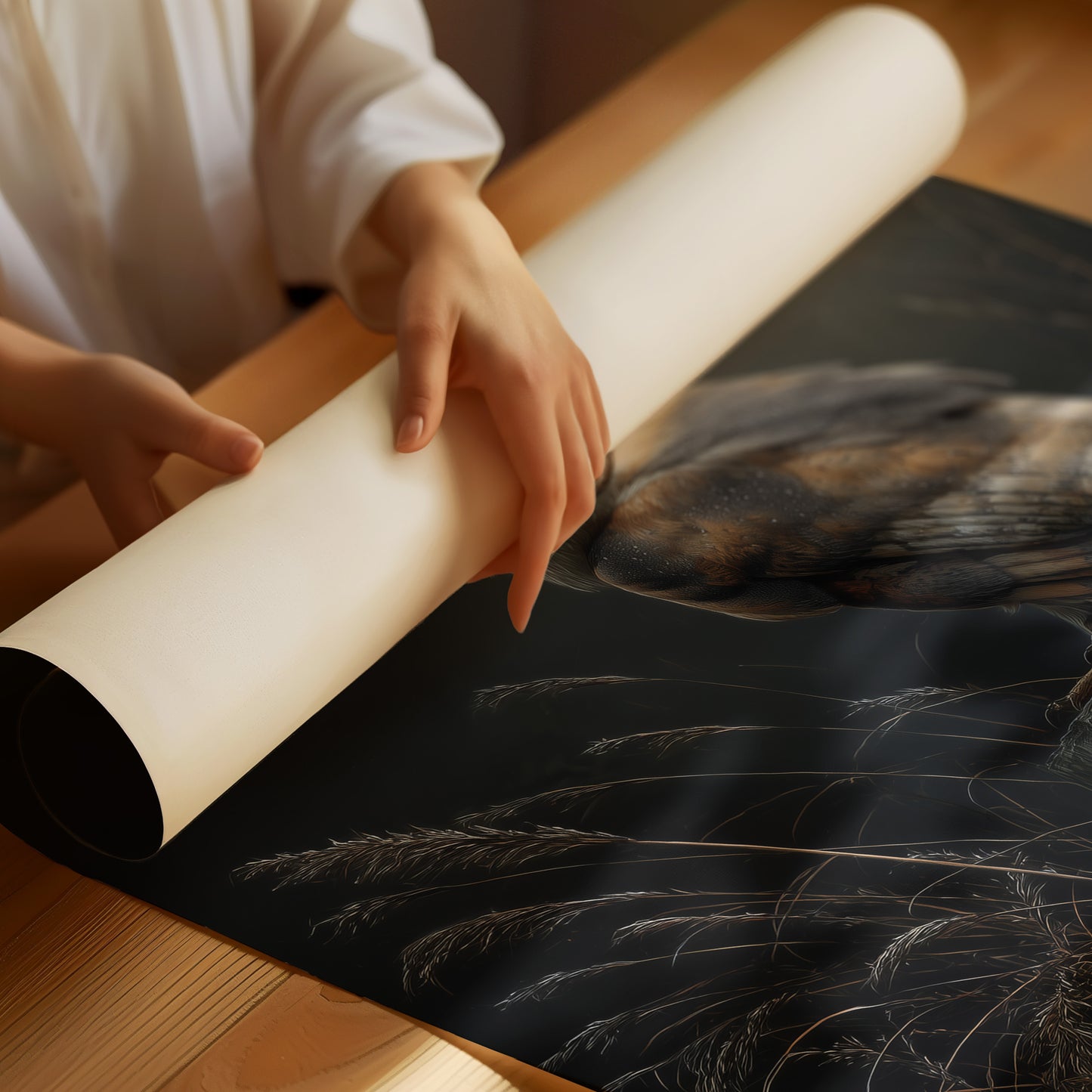 Silent Hunter Under Lunar Glow