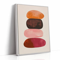 Sunset Stones Stack In Silence