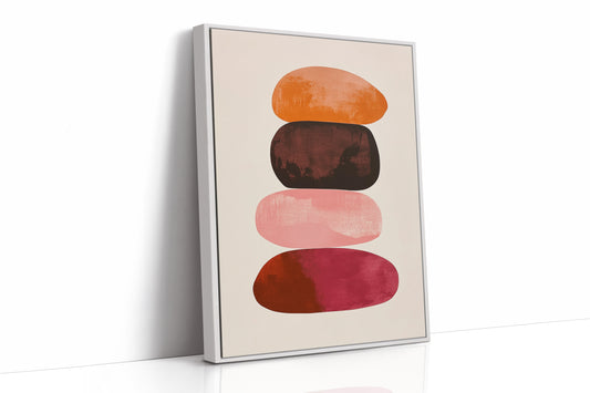 Sunset Stones Stack In Silence