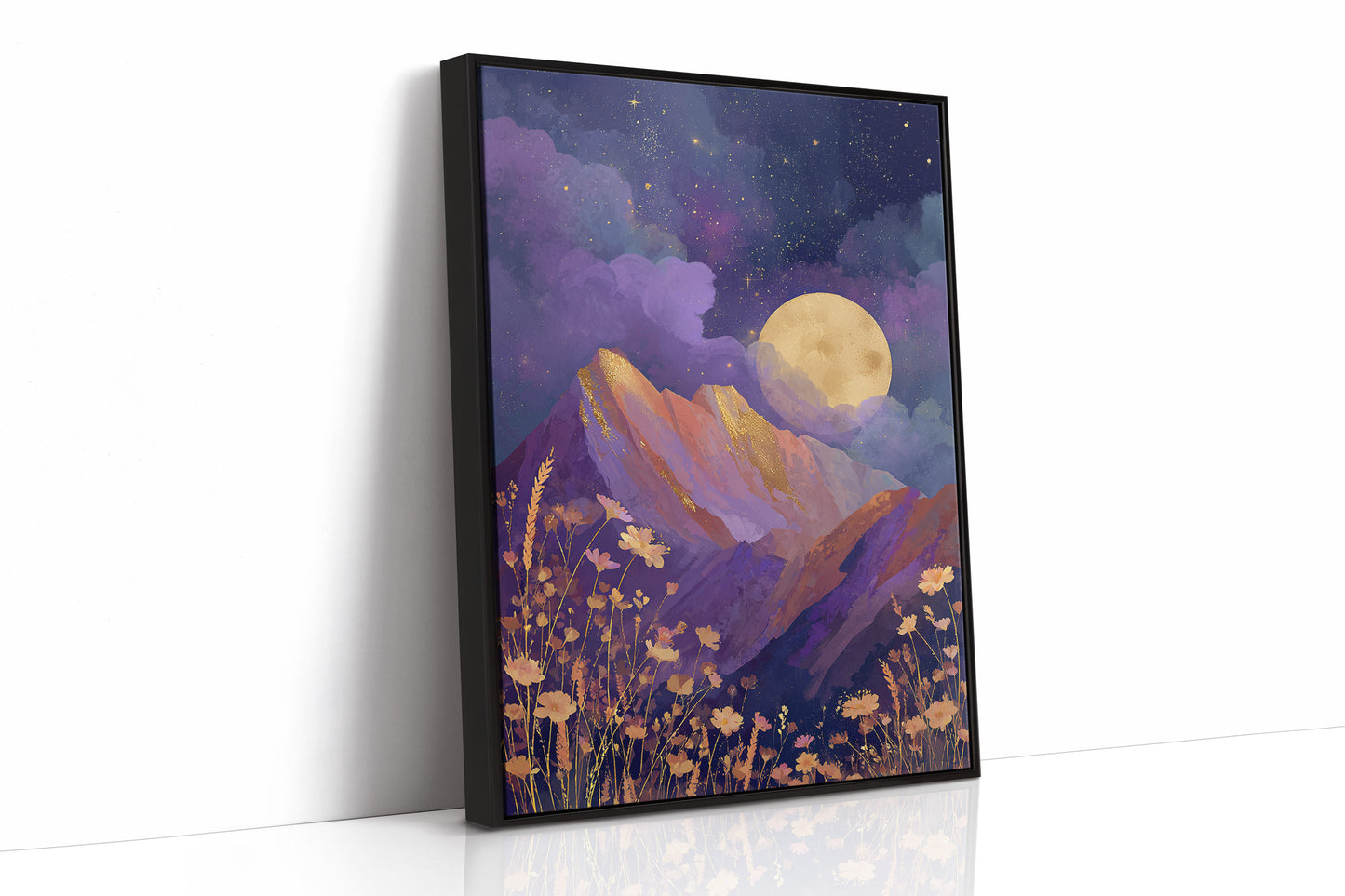 Moonlit Serenade of Wildflowers