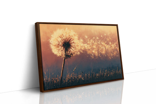 Dandelion Ablaze at Dusk